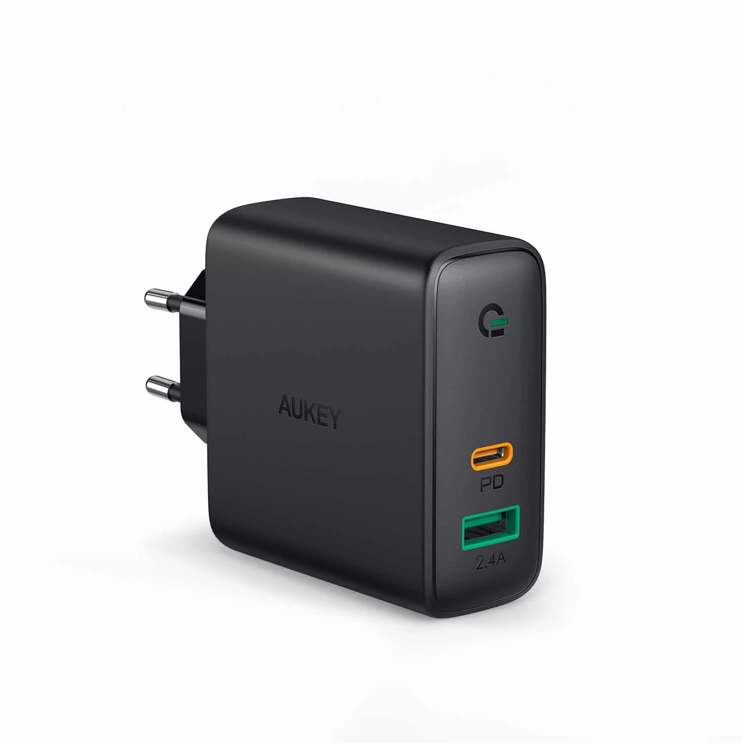Aukey PA-D3 Hálózati USB-A + USB-C PD 3.0 töltő 60W Fekete (PA-D3)-0