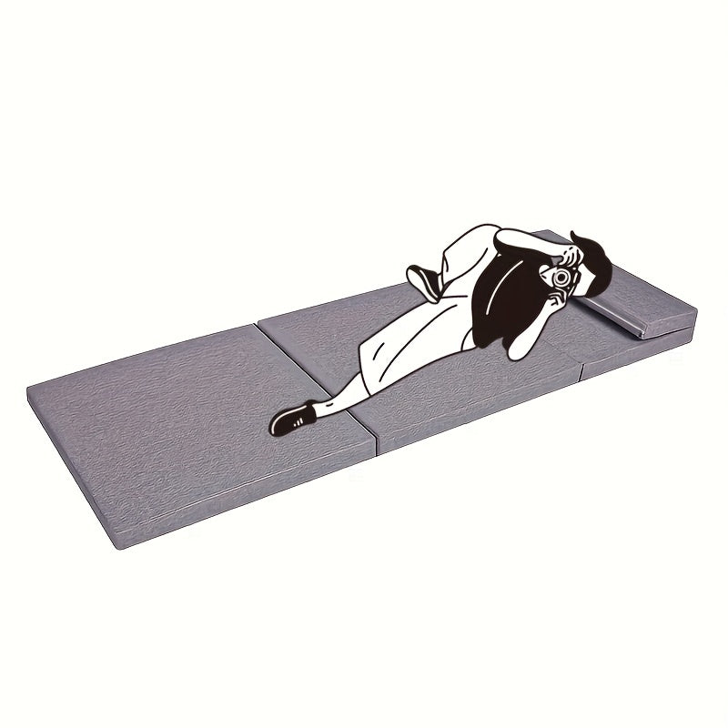 NNETM Three-Layer Folding Mattress Topper Lightweight & Portable-4