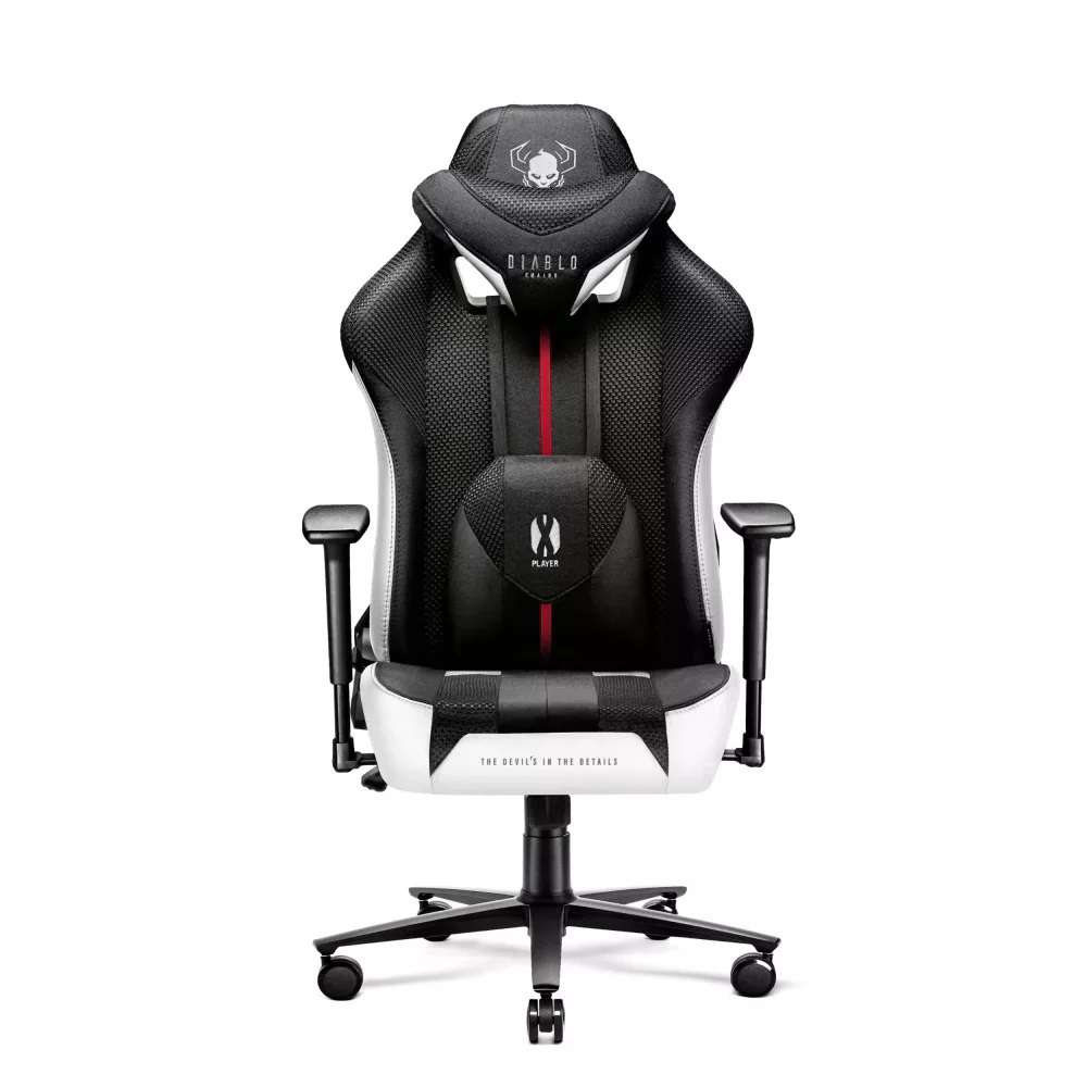 Diablo Chairs X-Player 2.0 Normal Gamer szék - Fekete / Fehér (1078)-0