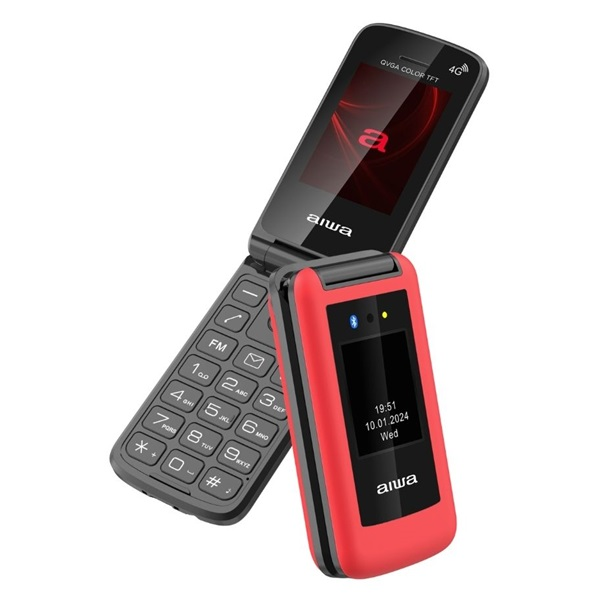 Aiwa FP-30-4G/RD 2,4" DualSIM piros mobiltelefon (FP-30-4G/RD)-0
