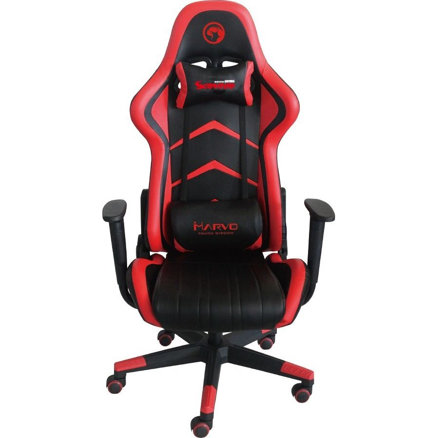 GCN MARVO Scorpion gaming szék - fekete/piros (CH-106)-0