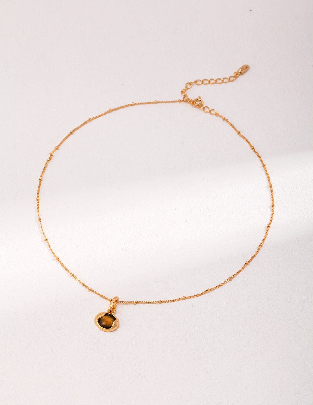 Tiger Eye Stone Necklace-0