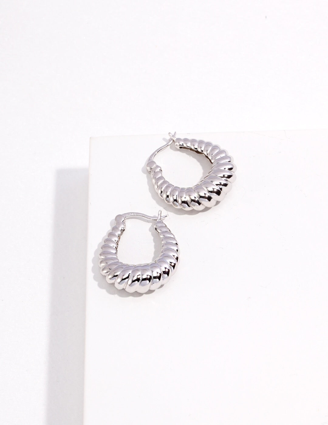 Twisted Stripe Stud Earrings-2