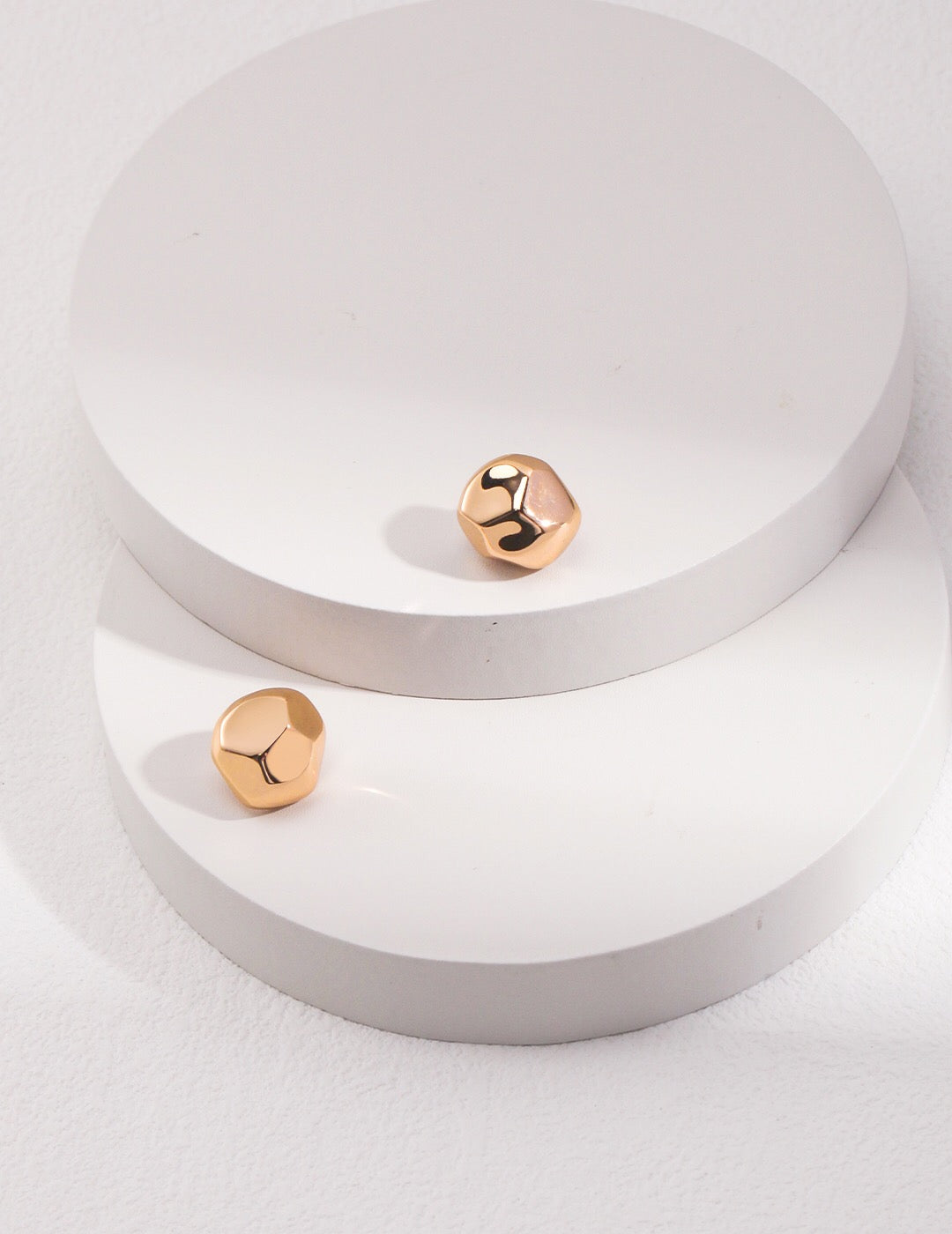 Bold Geometric Stud Earrings-1