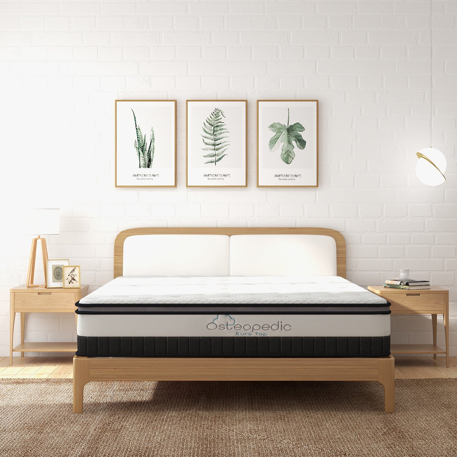 NNEIDS Osteopedic Euro Top Pocket Spring Mattress - Queen-4