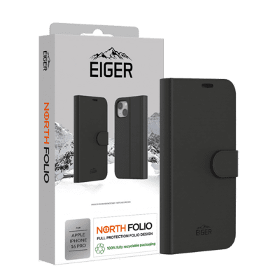 Eiger North Folio Apple iPhone 16 Pro Telefon tok - Fekete (EGCA00633)-0