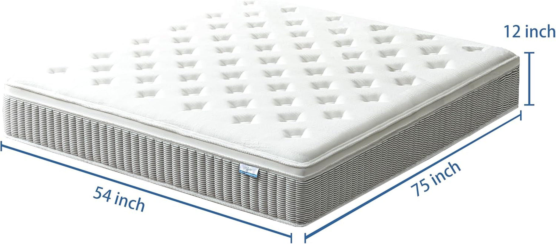 Full Size 12 Inch PremiumMemoryFoam Hybrid Mattress-1