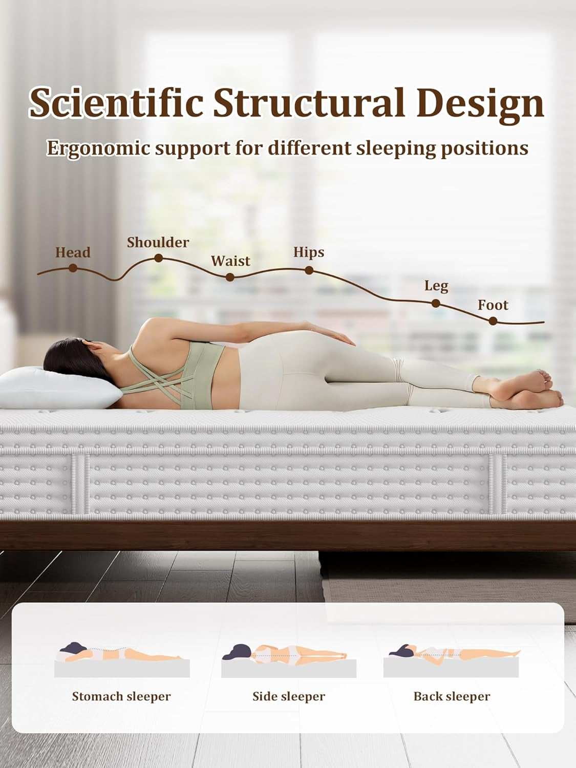 King Hybrid Mattress SuperPremium Cooling Memory Foam-4