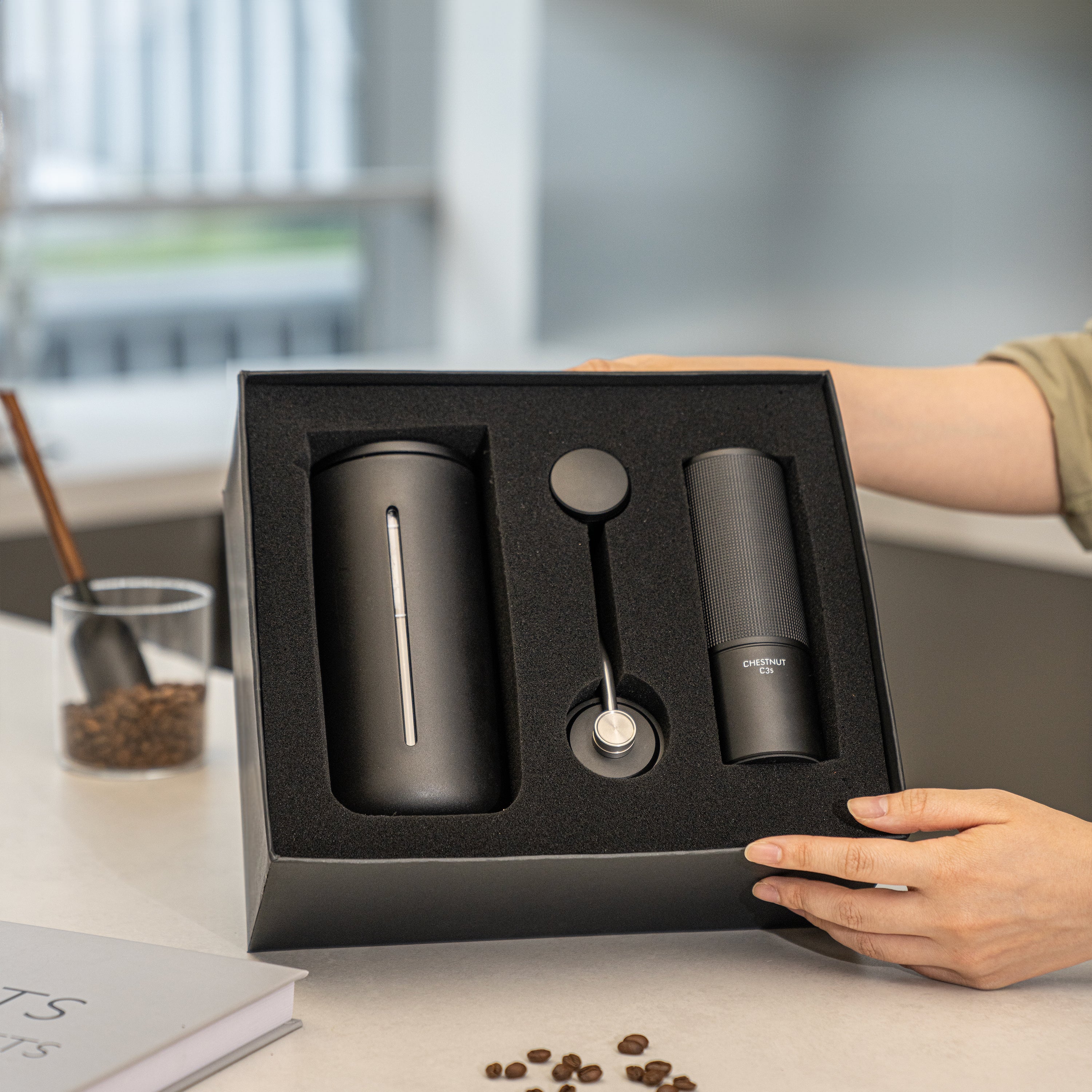 TIMEMORE French Press Kit (C3S Grinder + U French Press)-1