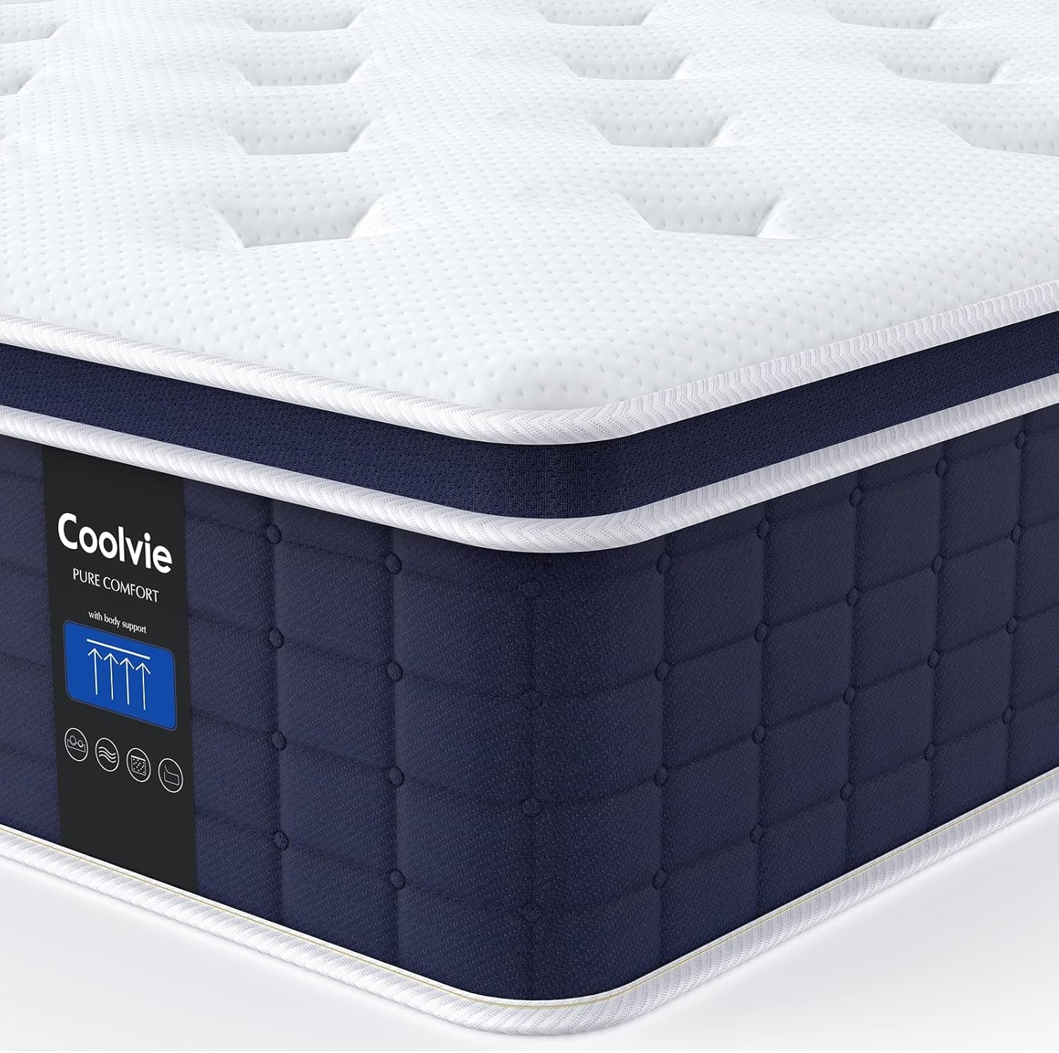 Twin TwelveInch Hybrid Mattress With Premium PocketCoils-0