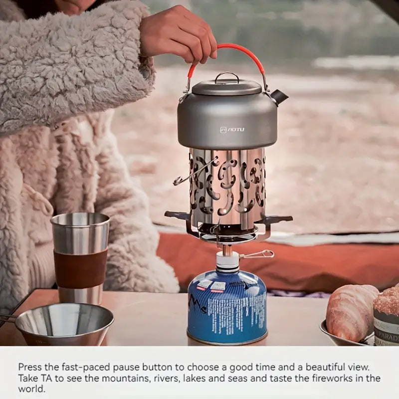 Compact Stainless Steel Heating Stove - Mini Heater Stove-3