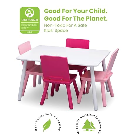 Sturdy children’s activity table and chairs