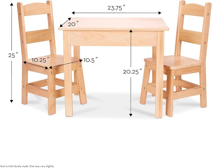 Melissa & Doug 3-piece kids furniture set