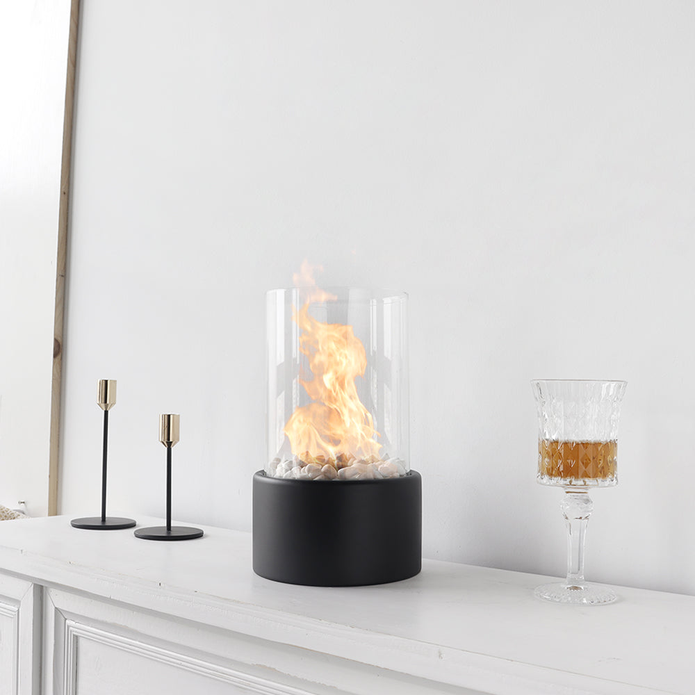10.5 Inch High Portable Tabletop Fireplace-1