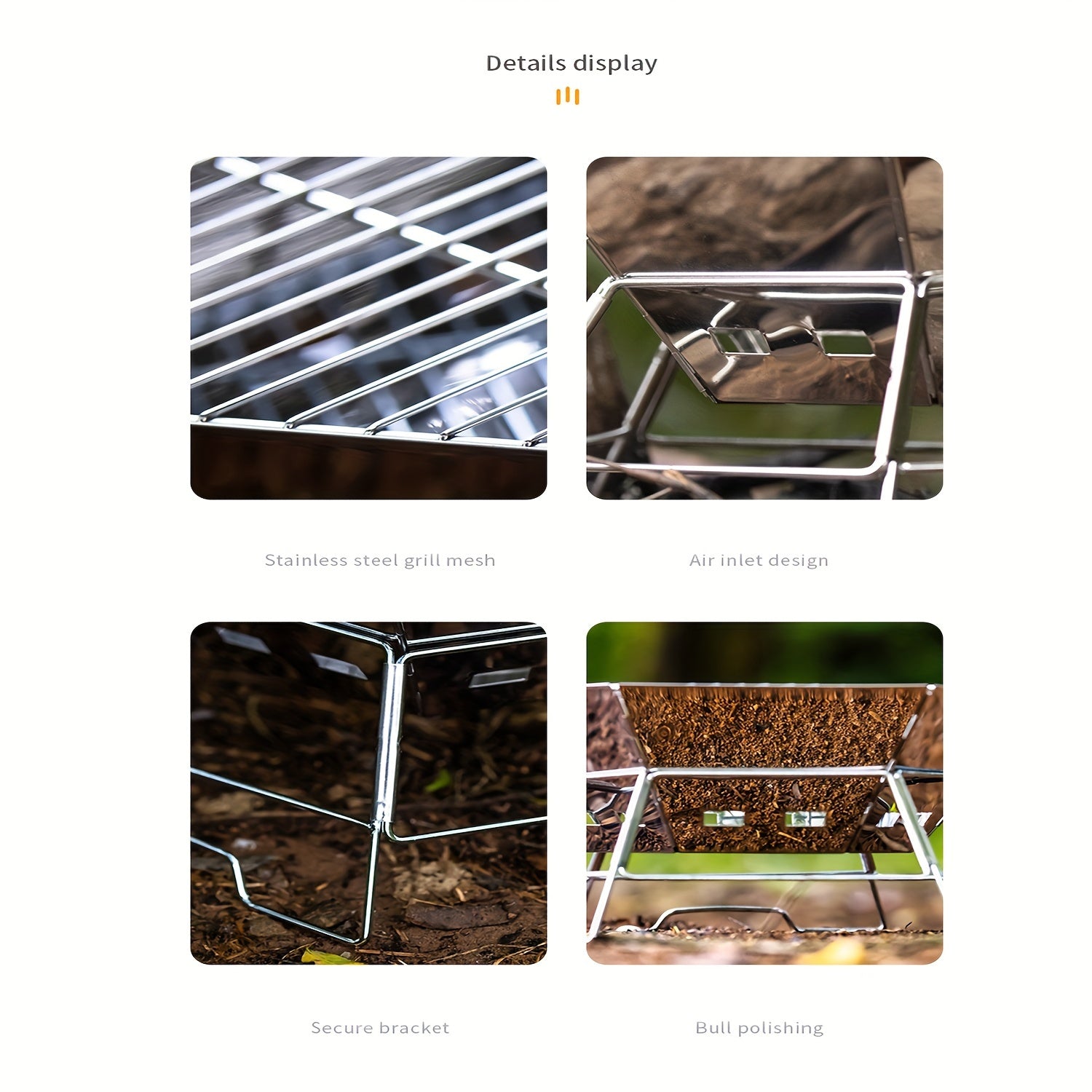 Stainless Steel Folding BBQ Stove-1