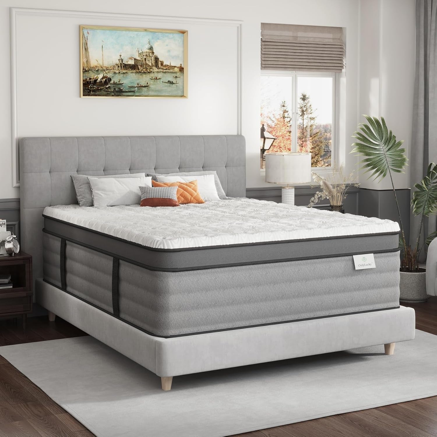 King Size Contemporary Memory Foam Hybrid Mattress-0