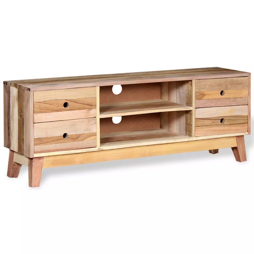 vidaXL TV Stand Solid Wood Reclaimed-2