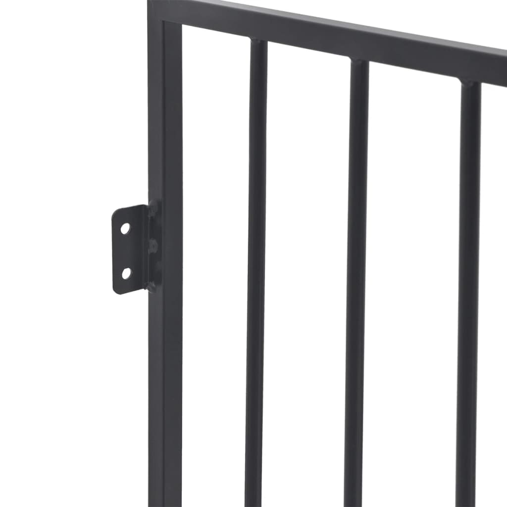 NNEVL Pet Fireplace Fence Steel Black-3