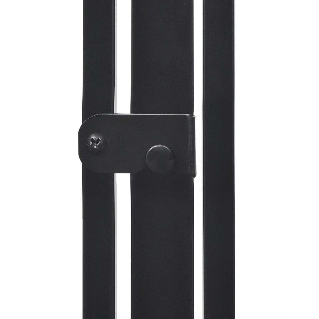 NNEVL Pet Fireplace Fence Steel Black-4