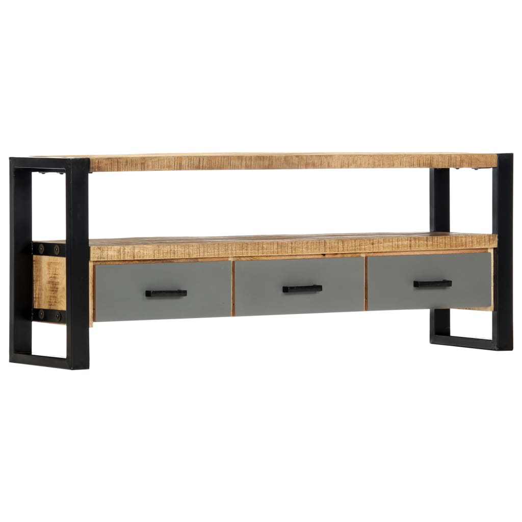 vidaXL TV Stand TV Unit Sideboard Home TV Console Media Unit Solid Mango Wood-0