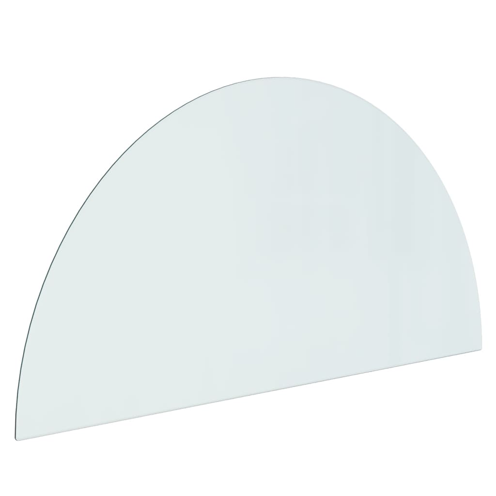 NNEVL Fireplace Glass Plate Half Round 1200x600 mm-1