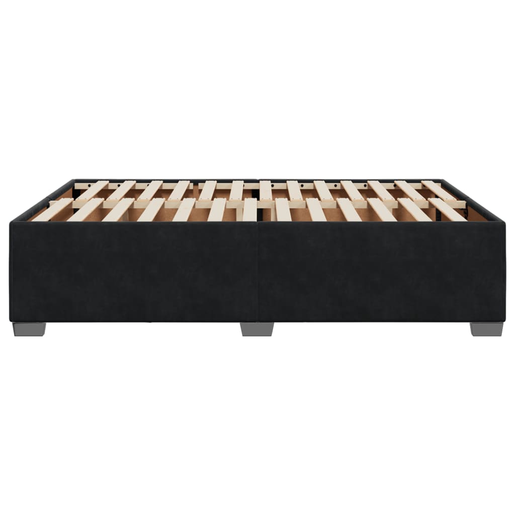 NNEVL Bed Frame without Mattress Black Queen Velvet-4