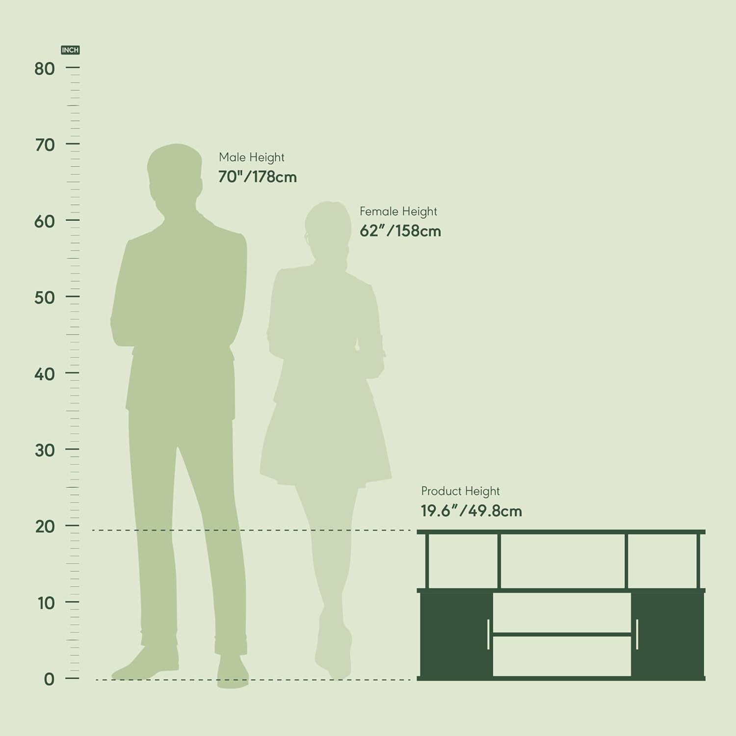 Jaya 55 Inch TV Entertainment Stand Blackwood Wood Cabinet-1