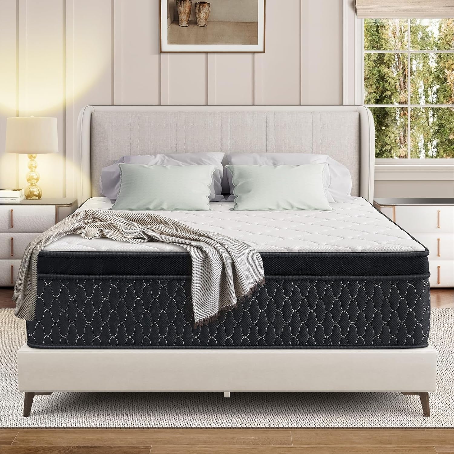 TwelveInch Fullsize MemoryFoam Mattress With Springs-0