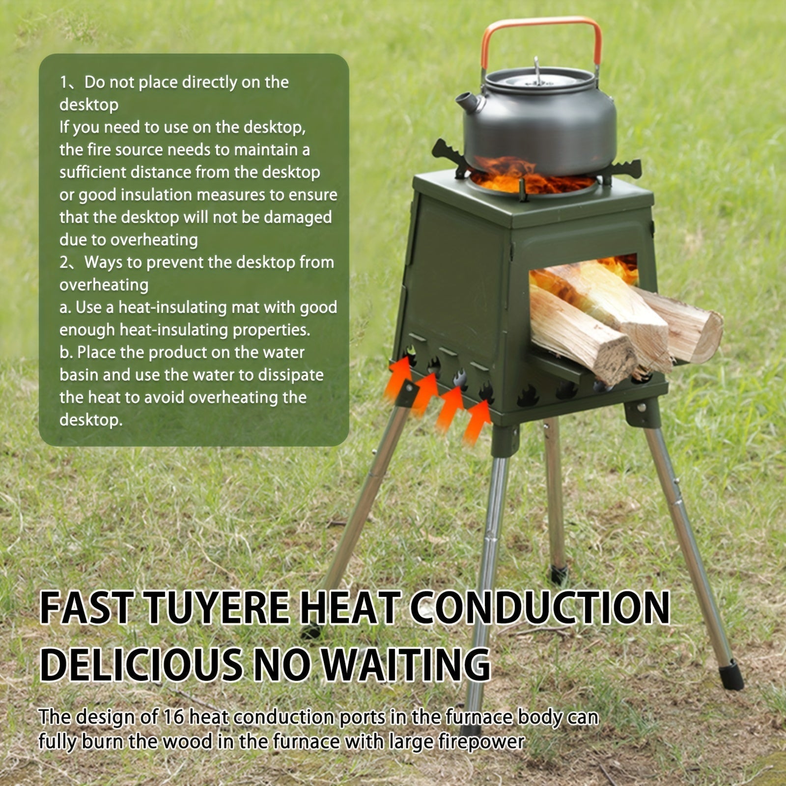 Folding Campfire Stove Portable Outdoor-3