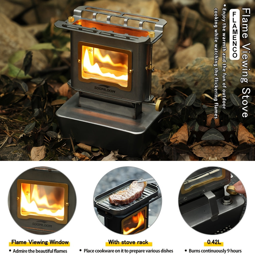 Camping Stove with Glass Window-3