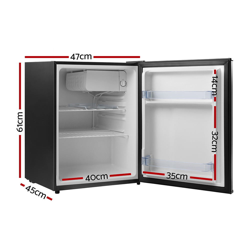 NNEDSZ 70L Portable Mini Bar Fridge - Black-1