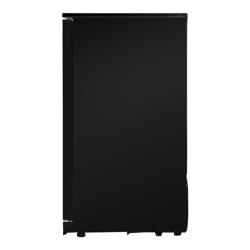 NNEDSZ Bar Fridge 2 Glass Door Commercial Display Freeer Drink Beverage Cooler Black-3