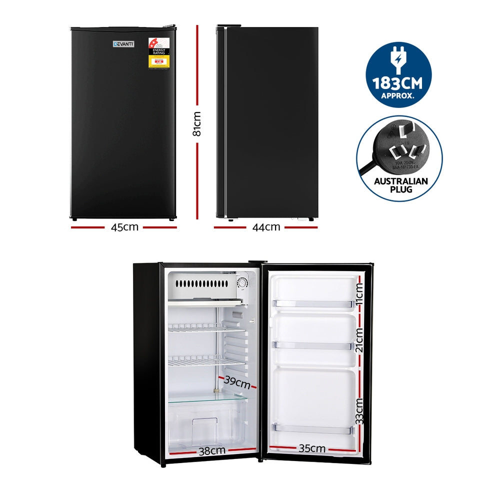 NNEDSZ 95L Bar Fridge Black-1