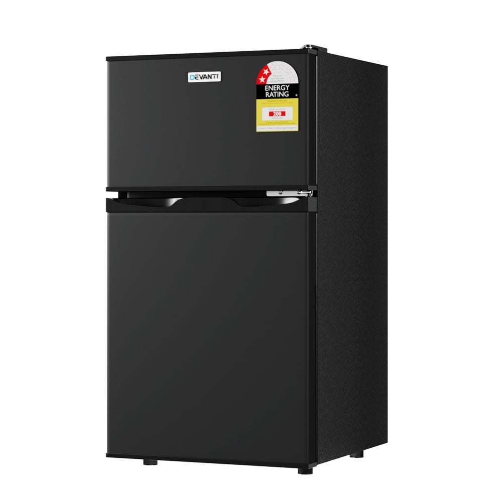 NNEDSZ 80L Bar Fridge Mini Freezer Refrigerator Black-0