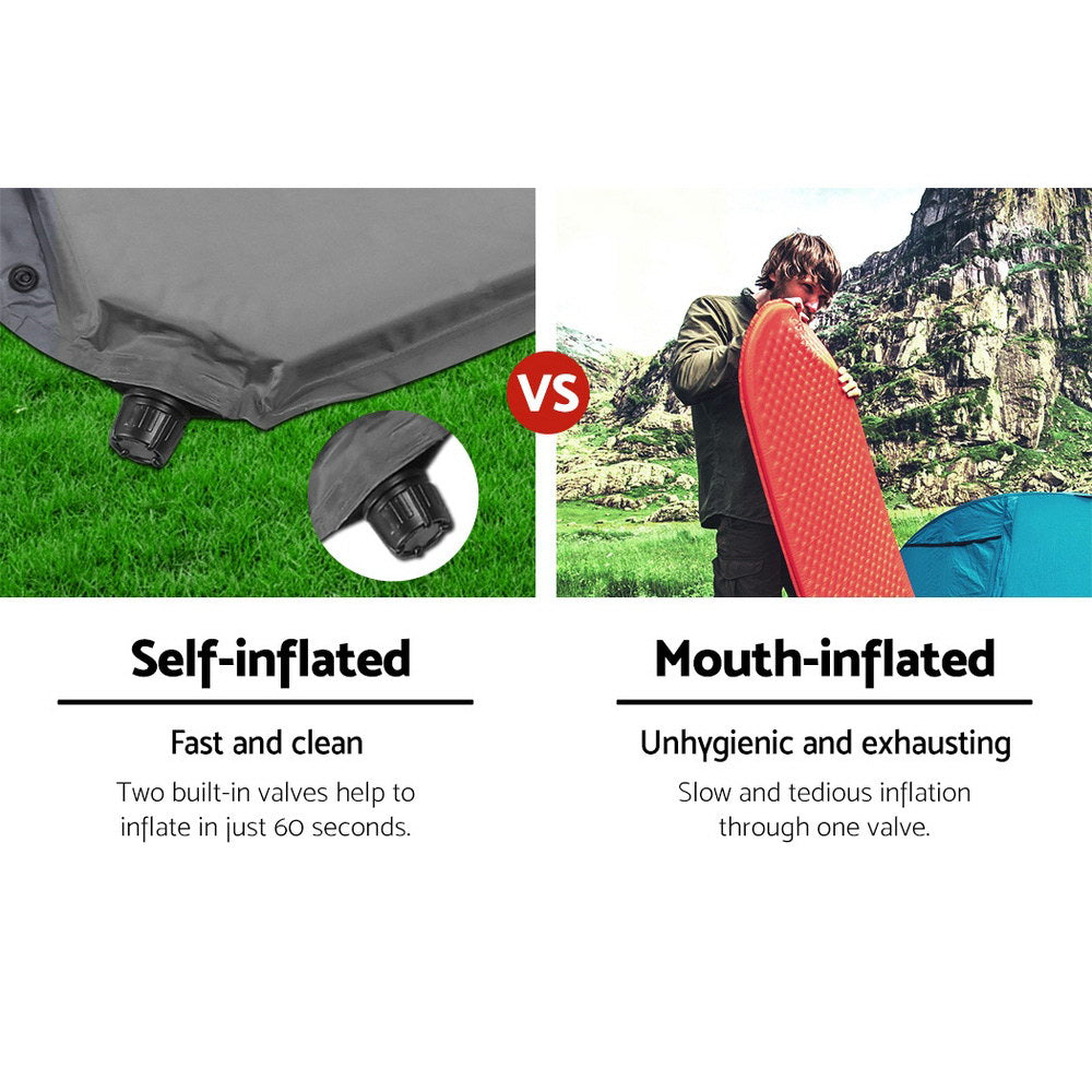 NNEDSZ Self Inflating Mattress - Grey-4