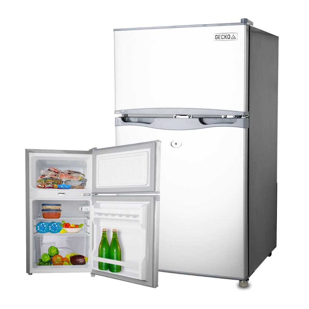 NNEMB 95L Portable Upright Fridge Refrigerator 12V/24V/240V for Motorhome-Caravan-0