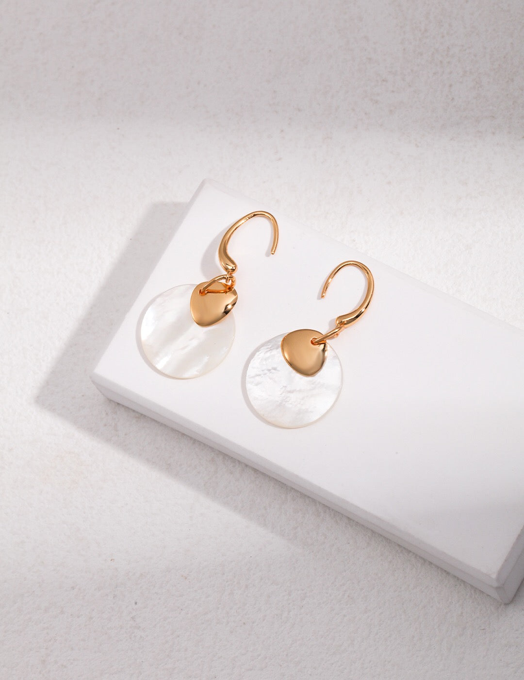 Mother of Pearl Dangle Earrings-0