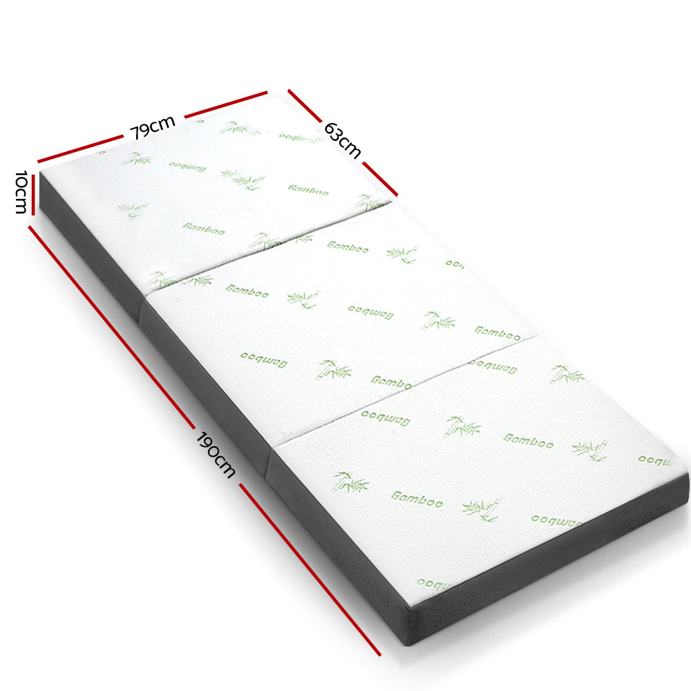 NNEDSZ Bedding Folding Foam Portable Mattress Bamboo Fabric-1
