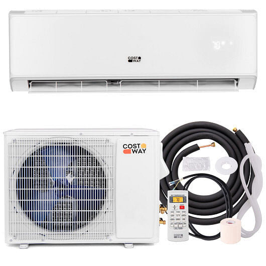 12000 BTU 22 SEER2 208-230V Wifi Enabled Mini Split Air Conditioner and Heater White-0