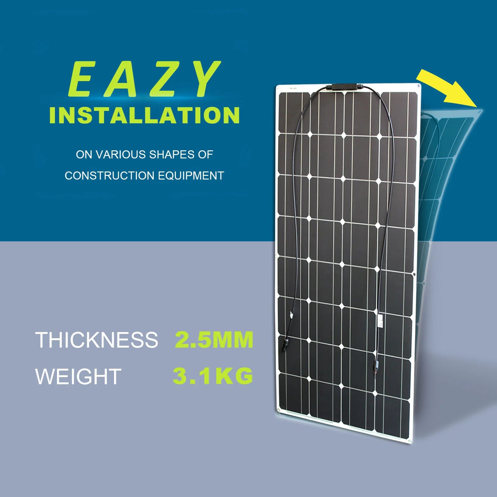 Factory Direct Supply 100W Mono Flexible Solar Panel for Camping for Outdoor Adventures-2