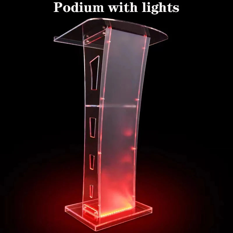 Factory Price ModernDesign Other Commercial Furniture Church Transparent Acrylic Podium Pulpit Lectern-1