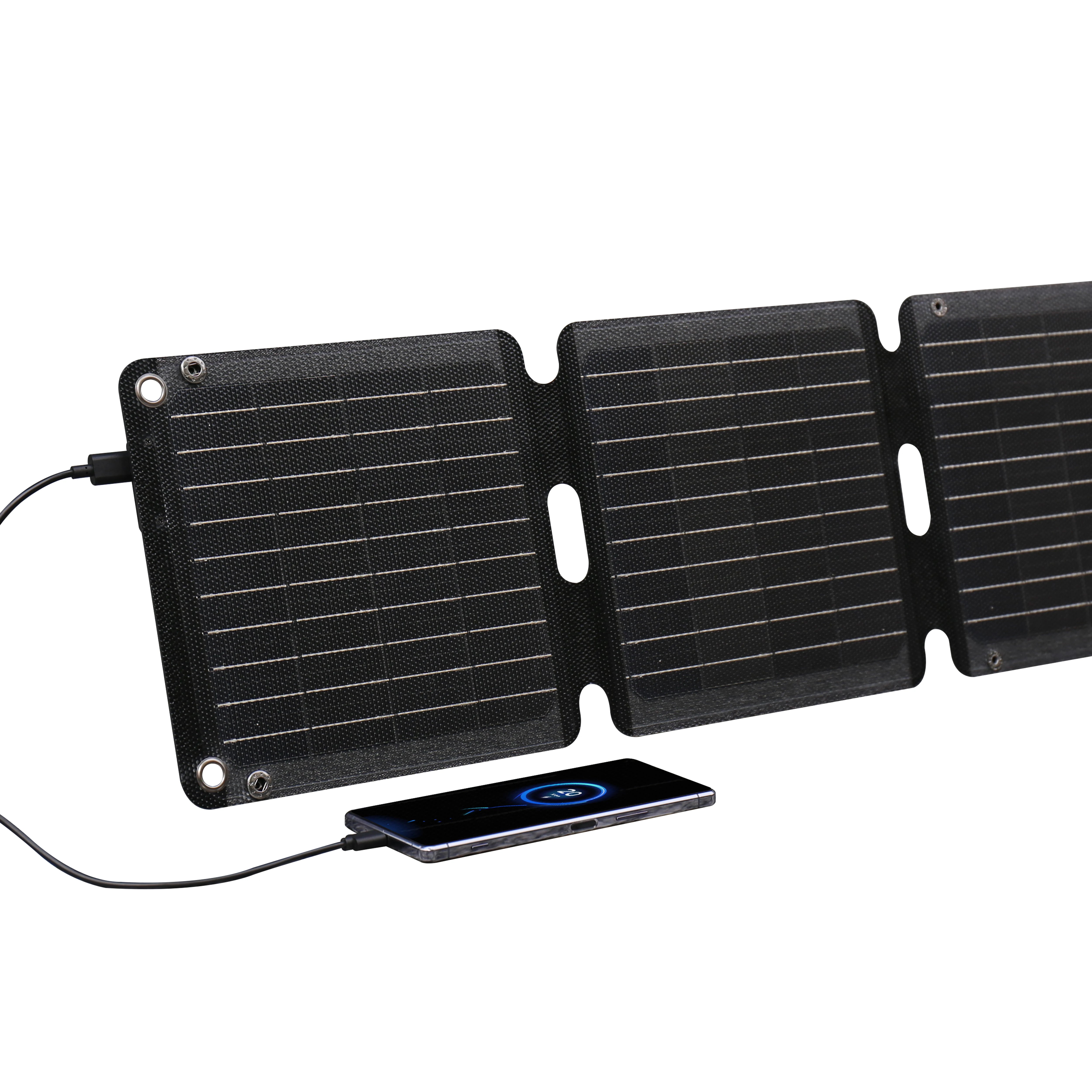 Portable 21W Solar Panel Energy System Rain Resistance ETFE Laminated Material Compatible with Camping Outdoor Product-0