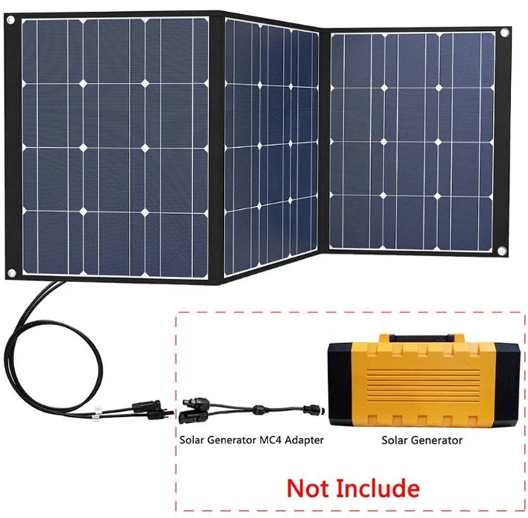 High Efficiency Mini Outdoor Portable Solar Panel 12v 18V 50w Foldable Solar Panels Flexible 60Watt 100watt for Camping Rving-4