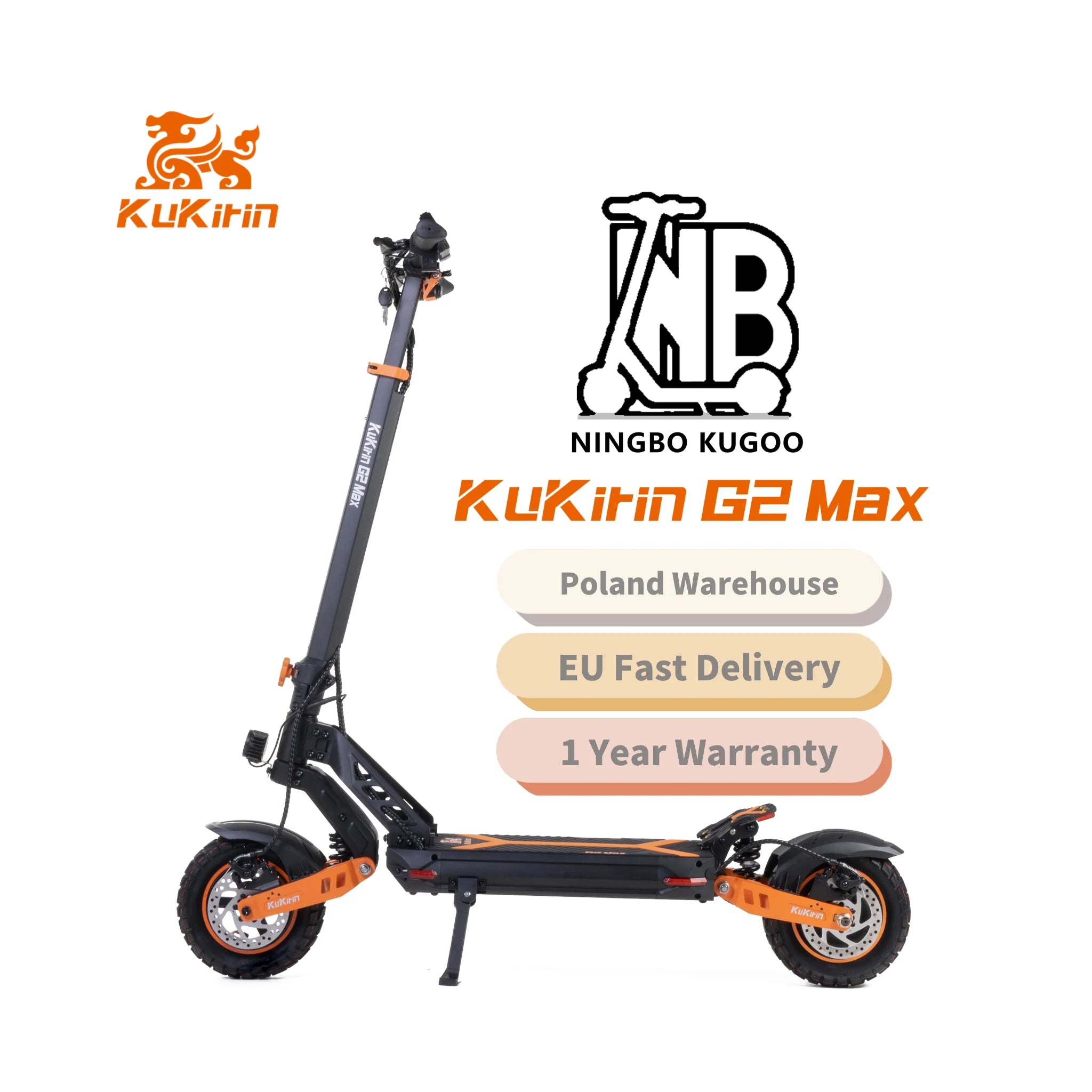 Newest Model Fast Delivery Kukirin G2 Max 10 Inch Tyre 20AH IP 54 Waterproof Cheap Electric Scooter High Quality for Adults-6