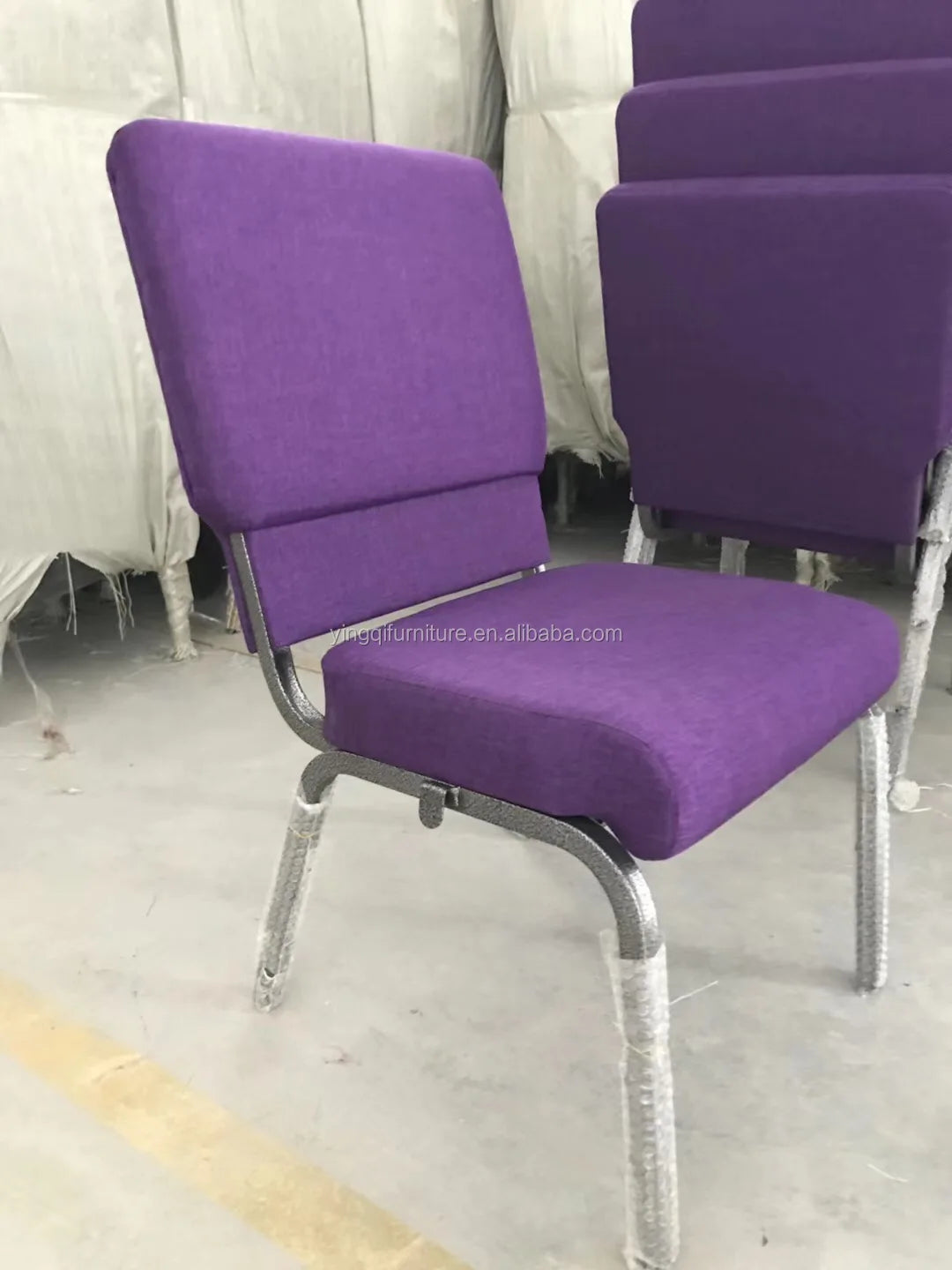 Wholesale Stacking Church Chair with Bookshelf-2