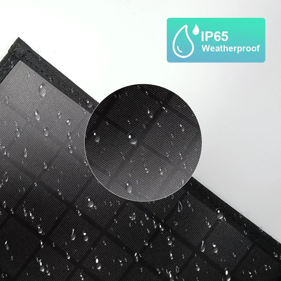 Foldable Solar Panel 5V Portable Battery Charger USB Port Outdoor Waterproof Power Bank for Phone PC Car RV Boat-1