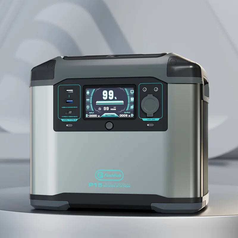 FlashFish P15 EU US in Stock High Capacity 110v 220v 230v 280000mAh 1500w 2000w Portable Station Solar Power Bank With Panels-0