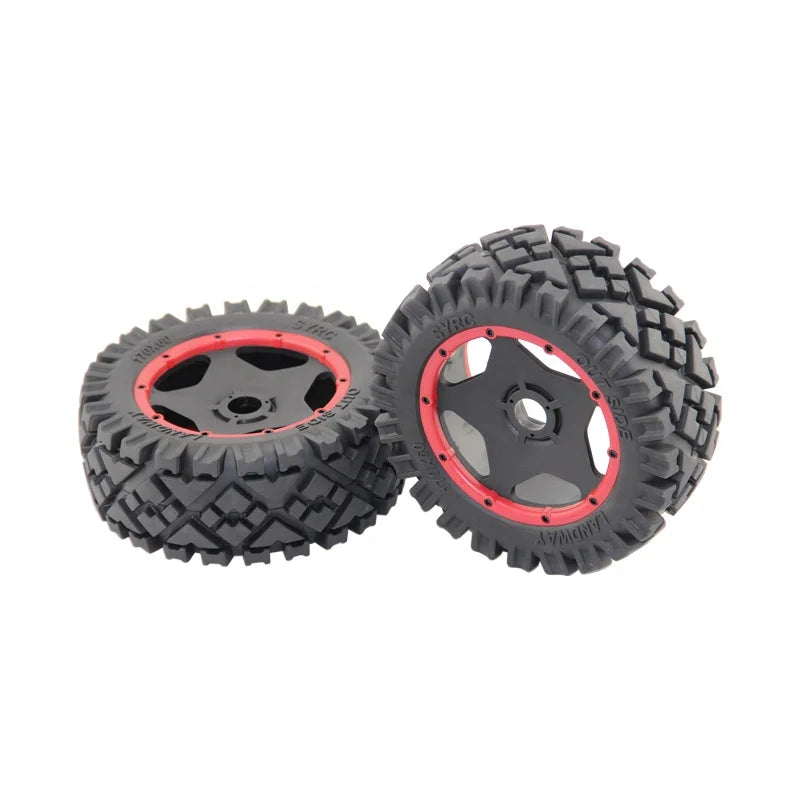 2pcs SY ROVAN Front Tires & Wheels Spare Parts for 1/5 SY HPI KM BAJA 5B RC Car Parts-5