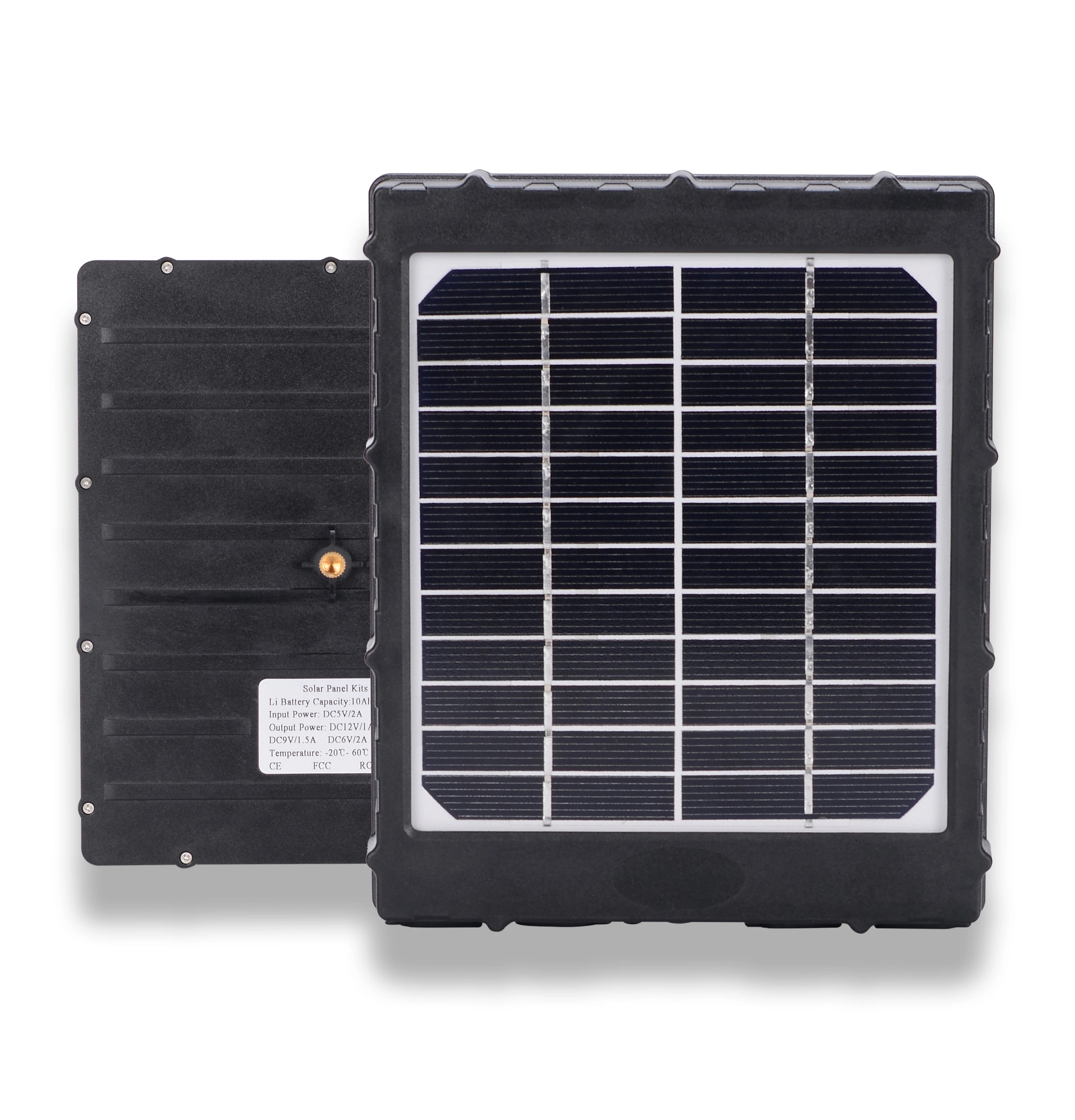 Compact 5V 6V 9V 12V Solar Panel with 8000mAh Lithium Battery for Outdoor Hunting Trail Camera-0