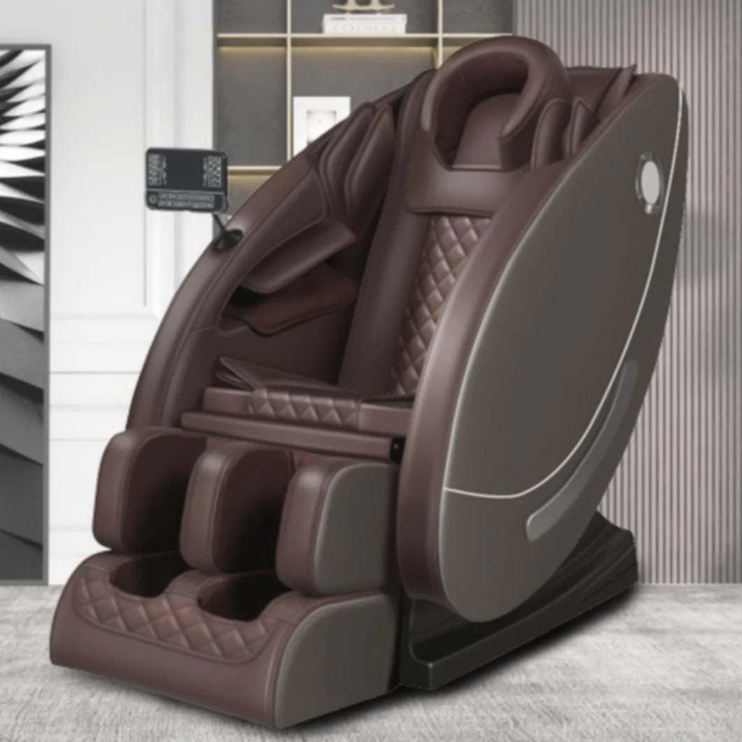 Kisen Wholesale High Quality Luxury Full Body SL Track Zero Gravity Electric Massage Chair for Sale-4